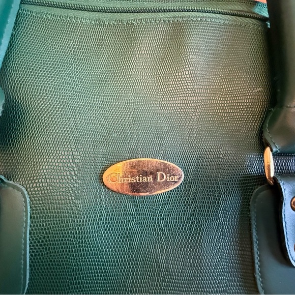 Christian Dior Large Great Weekender Canvas Luxury Duffle Bag Green. Unisex Bag - Picture 10 of 10